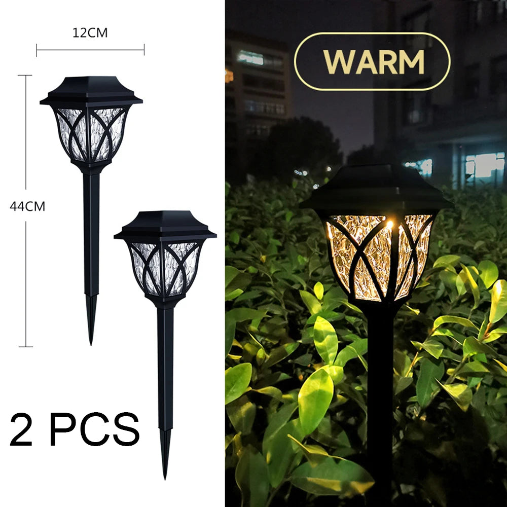 2pcs Led Solar Lawn Lights