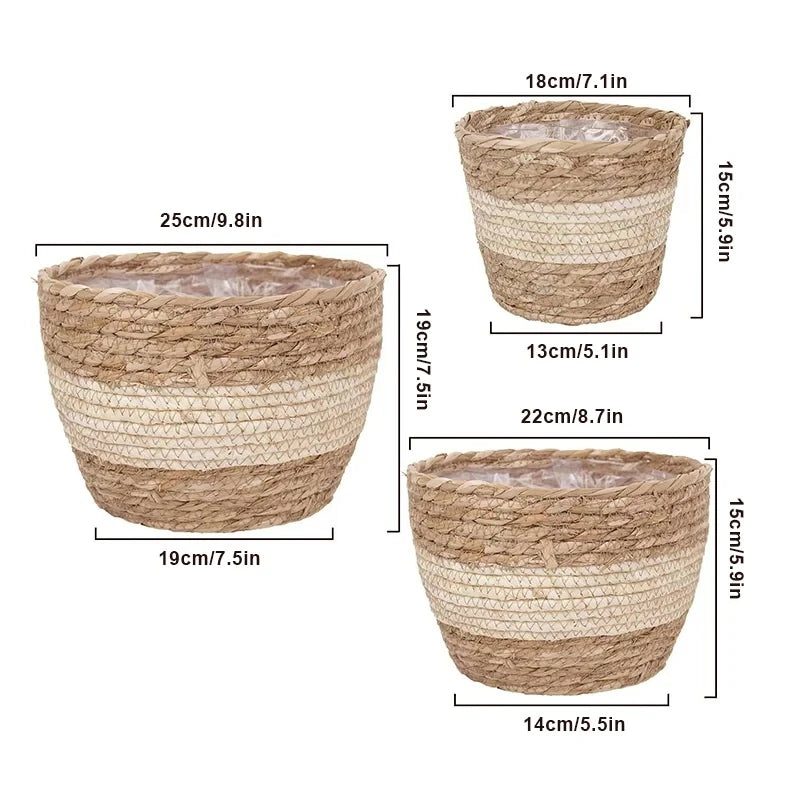 Seagrass Flower, Plant Basket