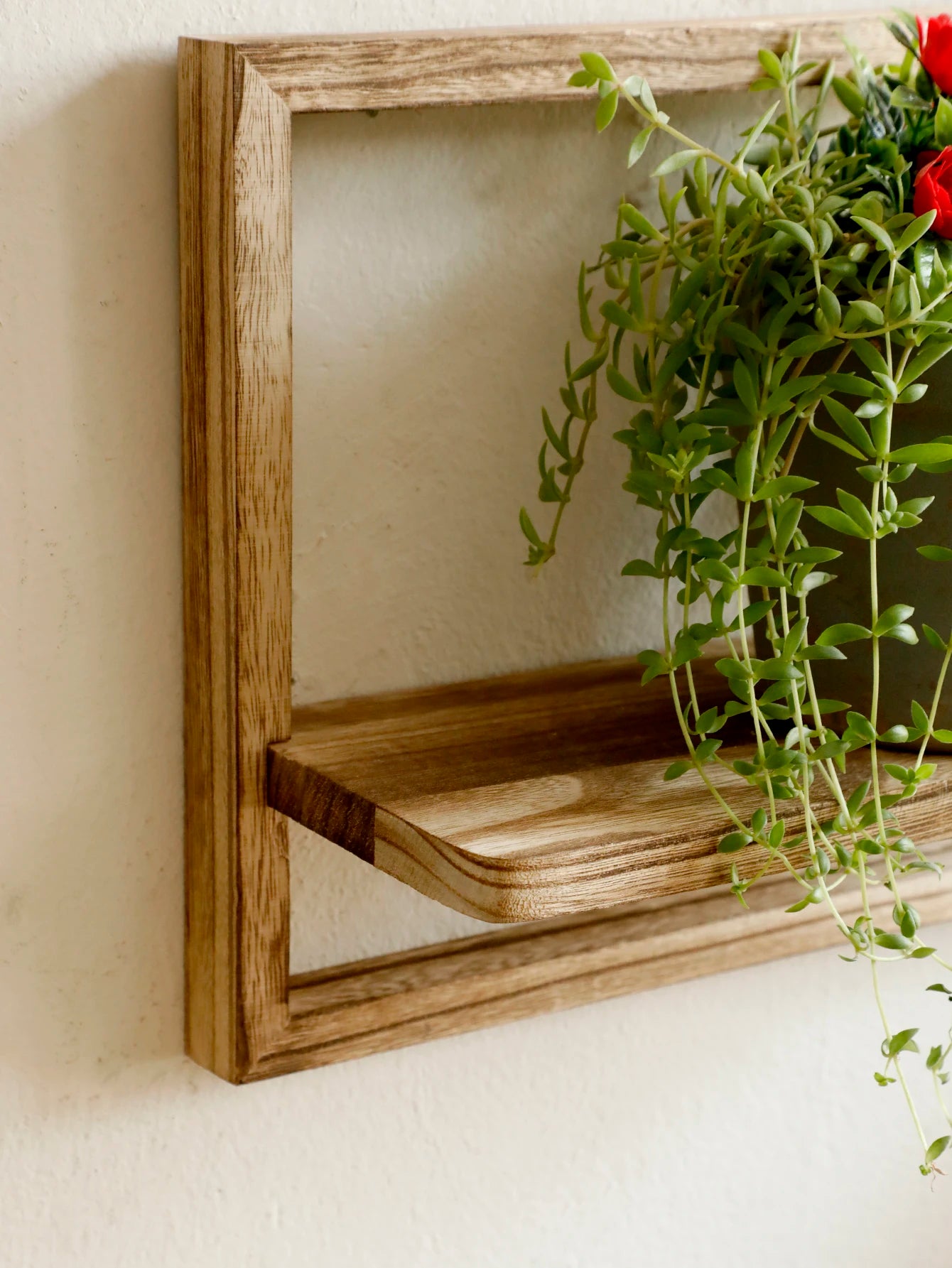 Rustic Wood Floating Shelves