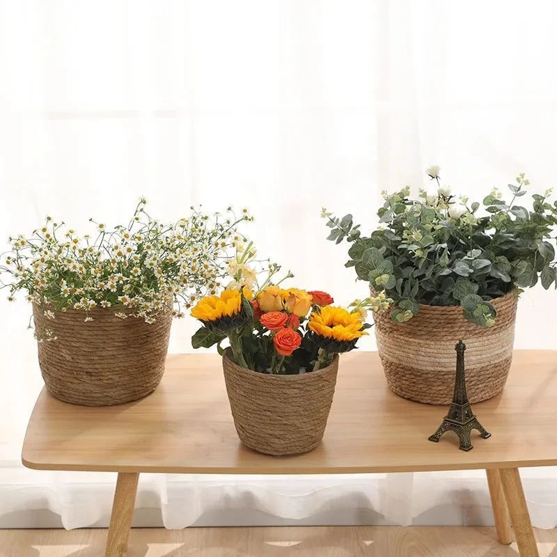 Seagrass Flower, Plant Basket