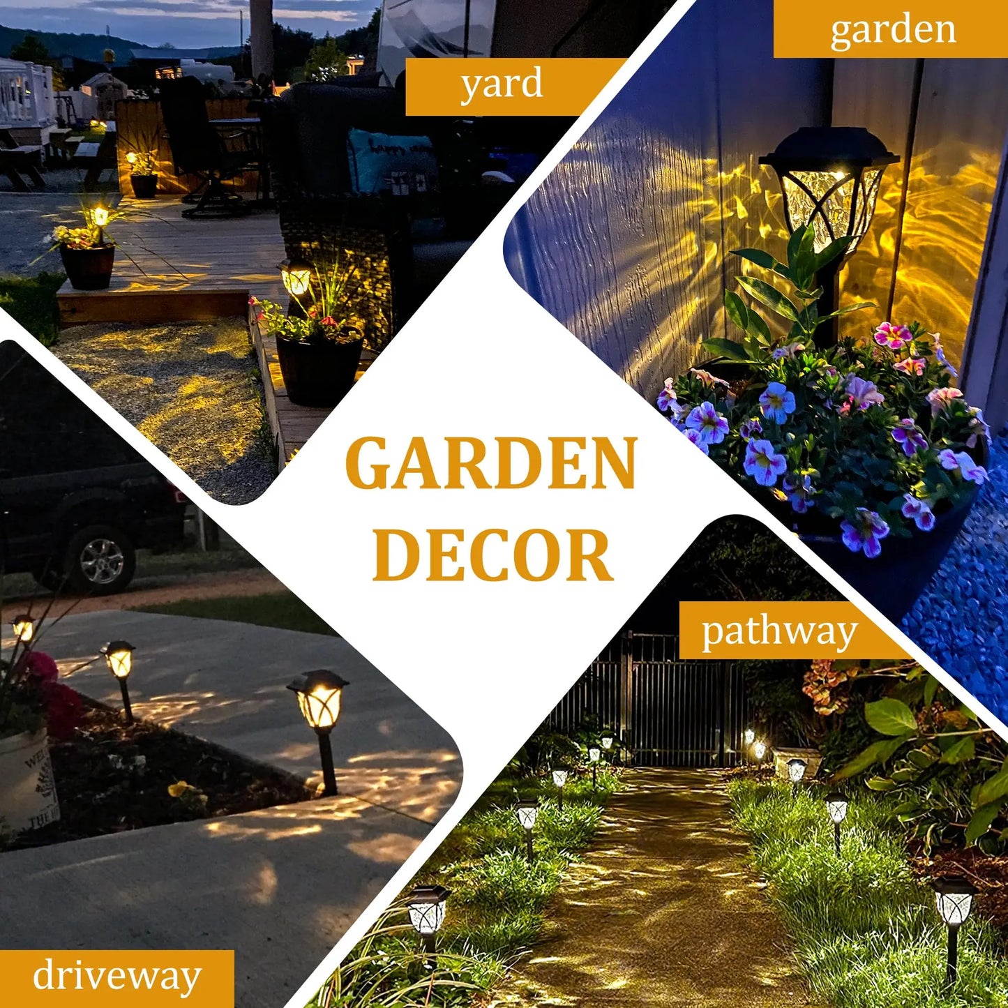 2pcs Led Solar Lawn Lights
