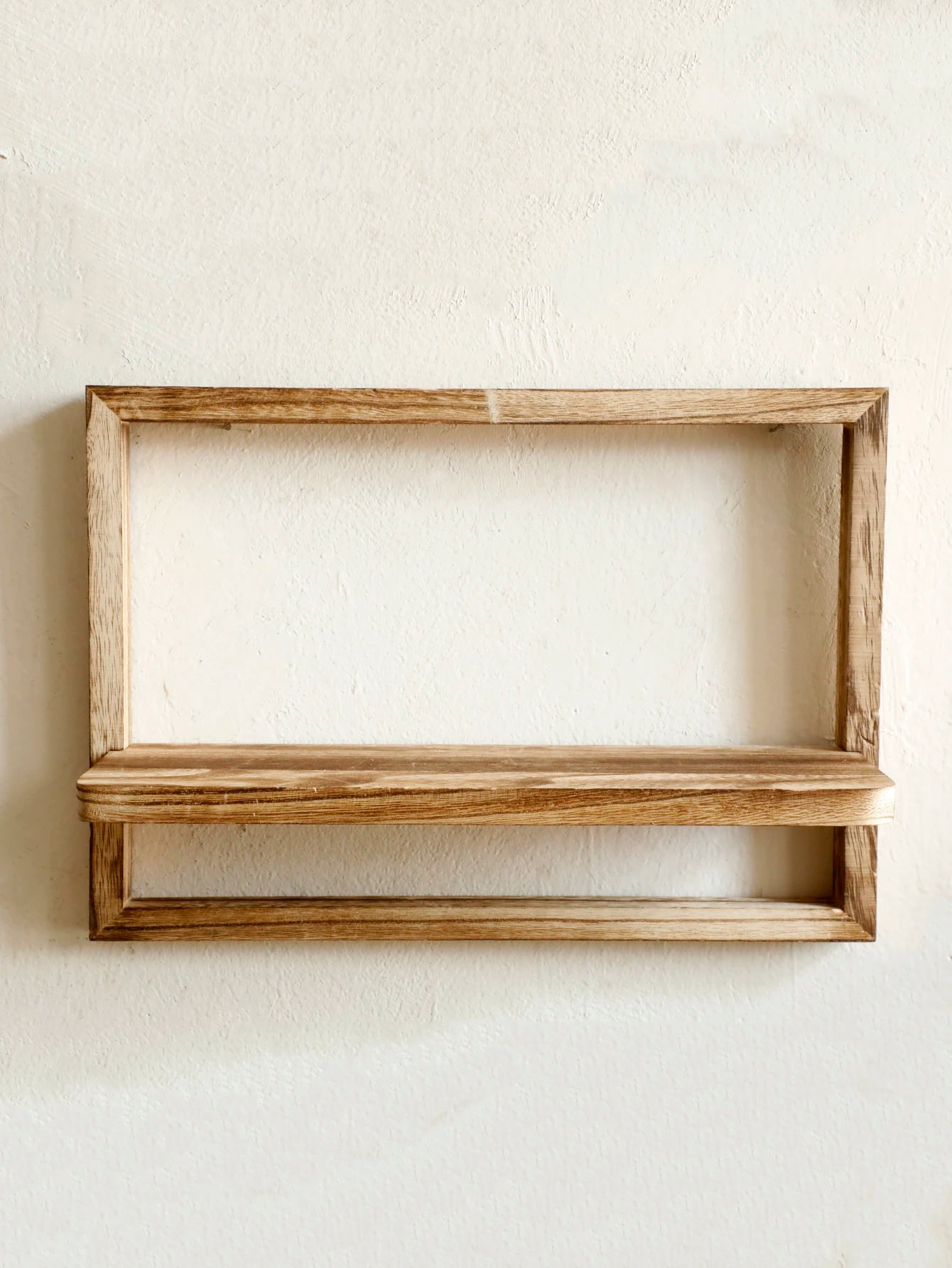 Rustic Wood Floating Shelves
