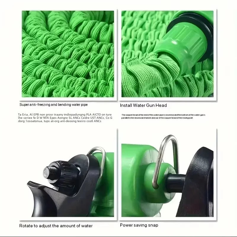 Water Spraying Expandable Magic Hose