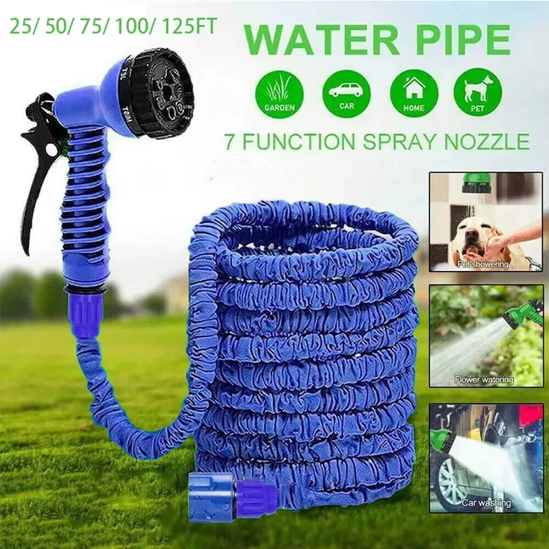 Water Spraying Expandable Magic Hose