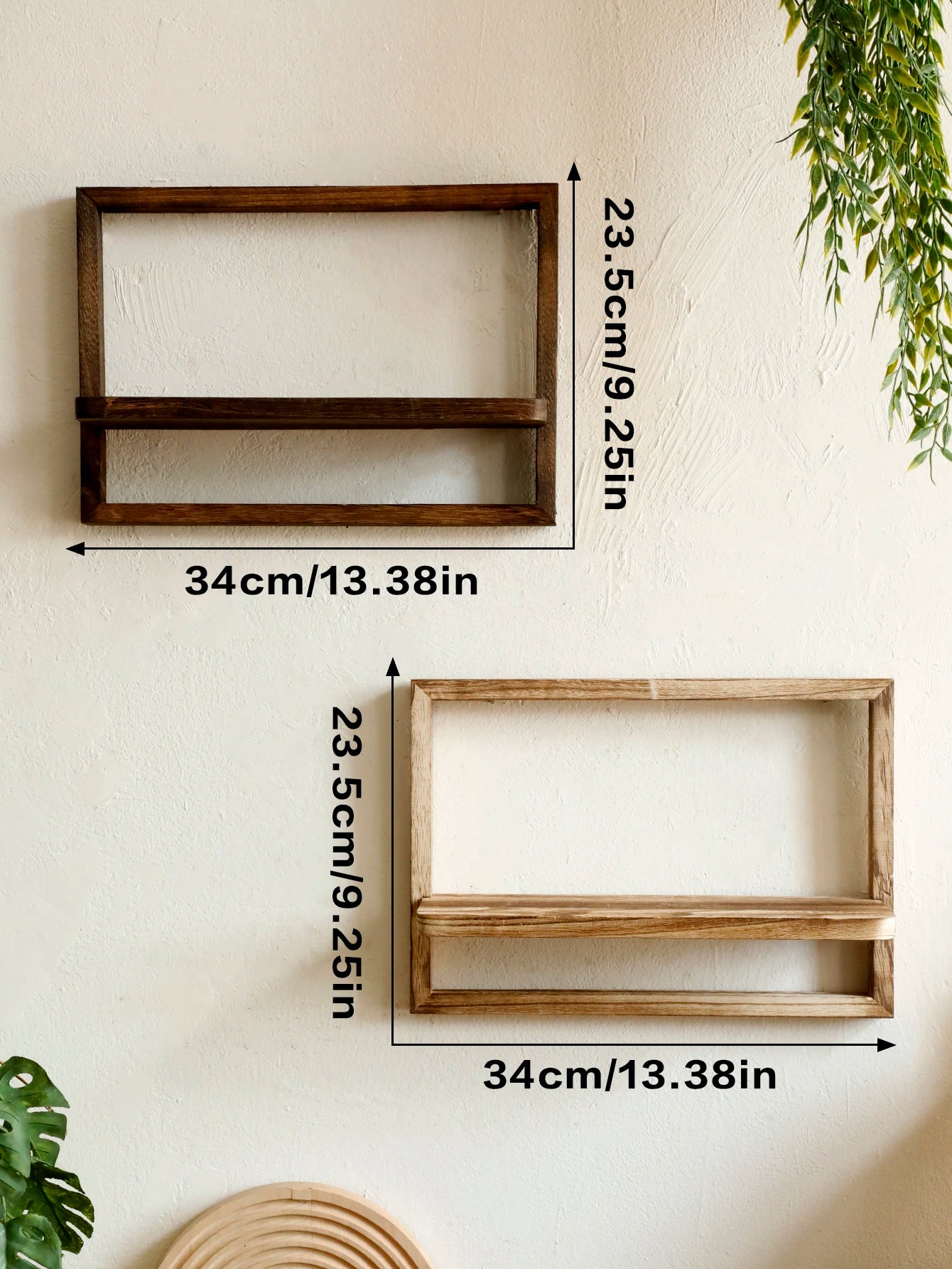 Rustic Wood Floating Shelves