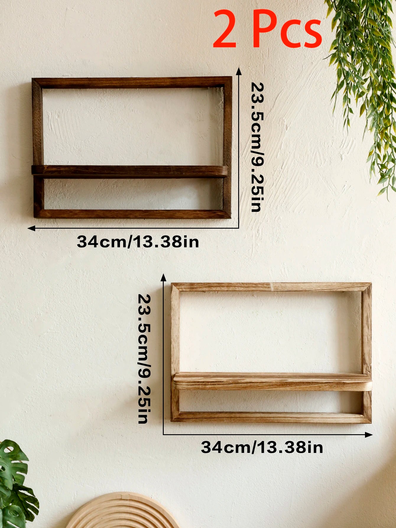 Rustic Wood Floating Shelves